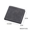 Billetera Corta para Hombre Billetera para Hombre Billetera Doble Bolsa para Dólares para Hombre Billetera Plegable Cuero Suave para Estudiante