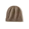 Gorro de Punto Grueso Cálido de Moda Casual de Cachemira 2026 Otoño/Invierno Nuevo para Mujer Color Sólido Trenzado de Diamantes