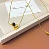 Corrente Longa para Suéter Estilo Maillard Minimalista Pedra Olho de Tigre para Mulheres, Versátil Vintage Moda Pingente de Pérola Dourada Corrente de Clavícula Acessório