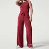 Mono de mujer informal ajustado de moda europea y americana, sin mangas, color sólido, con cuello en V, primavera/verano 2023