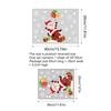 CT6045 Adhesivo de pared de vidrio navideño de Papá Noel con globo, visual de doble cara, adhesivo de pared navideño autoadhesivo