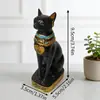 Figura de Gato Egipcio Exótico Transfronteriza, Artesanía de Resina para Entrada de Sala de Estar, Dios Gato Egipcio Decoración Suave Personalizada