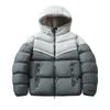 Transfronterizo 2025 Invierno Plano Nailon Algodón Abrigo Bordado Engrosado Abrigo Bollo Cuello Alto Algodón Abrigo de Algodón Suelto para Hombre
