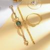 Reloj de Anillo Retro con Botones para Mujer Moda Nuevo Reloj Pulsera Traje de Caja de Regalo