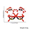 Gafas Decorativas de Dibujos Animados Navideños para Niños, Papá Noel, Reno, PVC, Gafas de Fiesta, Marco de Gafas para Fotos Navideñas