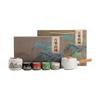 Qianhang Wanli Shanhe Olla Giratoria Cerámica Tetera Giratoria Automática Juego de Té Kung Fu para el Hogar Regalo de Alta Gama