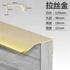 Fábrica direta porta de guarda-roupa maçaneta invisível gaveta do armário borda estendida maçaneta da porta arco anticolisão furo-livre