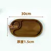 En stock Charola de Madera de Acacia Charola para Snacks Caseros Charola para Pan Charola para Té Charola para Servir Charola para Snacks Charola Decorativa Charola de Madera