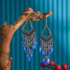 Pendientes largos en forma de V, pendientes bohemios, joyería para mujer, venta al por mayor, tu tixi yiwu daisy jewellery