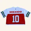 Nueva Camiseta Personalizada con Estampado de Carta y Bandera de Comercio Exterior de Amazon, Camiseta Suelta de Moda a Juego para Pareja Estilo Americano