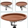 Amazon Clip para Valla de Bebedero para Pájaros Bebedero para Barandilla de Balcón Bebedero para Patio Comedero para Pájaros Bebedero Decoración de Jardinería Bebedero