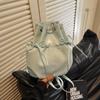 Mochila Transfronteriza Estilo Universitario con Lazo para Mujer, Bolso Cubo de Moda Tendencia Nueva Primavera 2026, Mochila de Gran Capacidad