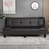 En stock: Sofá cama multifuncional plegable 2026, adecuado para apartamentos pequeños, diseño simple, combina funciones de sofá y cama, hecho de madera