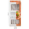 Palillos de acero inoxidable 304 para uso doméstico, antiescaldaduras, cuadrados, de metal. Productos explosivos de Amazon.