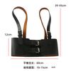 Explosões transfronteiriças 2025 Distintivo Street ajustável Slim Strap cintura Seal Spice Girls Slim PU Vest Sling