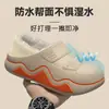 Pantuflas de Algodón Impermeables de Suela Gruesa para Hombre 2026 Nuevo Estilo Otoño/Invierno para Interiores Hogar Antideslizantes Cálidas Pantuflas de Algodón Cubre-talón para Hombre