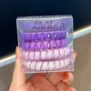 Pacote com 5 Elásticos de Cabelo Coloridos Estilo Fio de Telefone Coreano Simples Versátil para Rabo de Cavalo Acessórios de Cabelo Elásticos