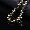Agujero Horizontal Cristal de Fresa Vidrio Cuentas Sueltas Cadena de Cuentas Pulsera Collar Material Hecho a Mano DIY Cuentas Redondas de Vidrio Colorido Accesorios