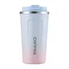 Taza Térmica Simple para Café Hecha de Acero Inoxidable 304, Aislada al Vacío, Adecuada para Uso en Exteriores, Portátil, Amigable para el Coche, Taza Regalo Creativa