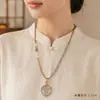 Collar Bolsa de Fragancia Brocado de Canción, Collar Hecho a Mano, Colgante Estilo Antiguo Hanfu Qipao, Accesorios de Nuevo Estilo Chino, Colgante al por Mayor