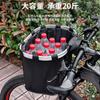 Cesta de bicicleta transfronteriza para acampar al aire libre, bolso de mano de gran capacidad, cesta de verduras plegable de aleación de aluminio, bolsa colgante para coche eléctrico