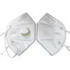 Mascarilla kn95 al por mayor tridimensional no tejida a prueba de polvo transpirable protección anti-espuma empaque individual capa meltblown válvula de respiración