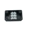 Caja de Conexiones Impermeable de Plástico Ip44 en Stock Caja de Terminales Negra a Prueba de Polvo Pa8-3P Terminal de Tres Posiciones Caja Impermeable a Prueba de Polvo