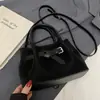 Nuevo Estilo Primavera y Verano Fresco y Elegante Moda Coreana Bolso de Mano Cesta de Mimbre Bolso Cruzado Versátil de Nicho para Viajes y Uso Diario para Mujeres