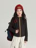 Jaqueta Infantil Pudding Haru 2025 Outono Nova Jaqueta Infantil Corta-vento Quente de Gola Alta Ajuste Slim