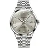 Reloj Gubaisen de hombre con doble calendario luminoso de diamante, imitación de reloj mecánico, tiembla en vivo, comercio exterior, primera generación de envío