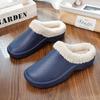 Chinelo de algodão moderno, chinelo de inverno aveludado e grosso, chinelo quente, chinelo de cozinha feminino com biqueira, chinelos de casa masculinos e femininos