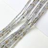 Cuentas redondas de cristal facetado de piedra natural de 2 mm, cuentas sueltas pequeñas de arroz, para pulseras, collares y pendientes, accesorios con cuentas.
