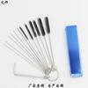 Juego Combinado Cepillo Limpiador de Carburador Acero Inoxidable Caja de Aluminio Aguja Llave Hexagonal Herramienta de Ajuste de Carburador