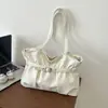 La popular bolsa de mano dulce de este año para mujer, nueva llegada verano 2026, bolso de hombro plisado de color liso, para ir al trabajo, bolso de axila