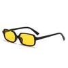 Gafas de Sol Cóncavas Negras Cuadradas Retro para Piezas de Té Moda Europea y Americana Street Shoot Ultra Ligeras Protección Solar gafas de sol