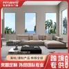 Ventanas y puertas de balcón selladas insonorizadas de aluminio con rotura de puente térmico personalizadas, ventanas fijas, puertas y ventanas cerradas a prueba de viento, ventanas fijas para dormitorio de balcón sellado