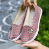 Zapatos de Tela de Pekín Antiguos de Primavera y Otoño para Mujer, Zapatos de Mamá de Suela Blanda Plana Antideslizante, Zapatos Individuales para Mediana Edad y Ancianos, Zapatos de Abuela, Cómodos y Versátiles