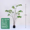 Planta artificial colgante de flor personalizada, árbol banyan de piedra de agua en maceta para sala de estar interior, planta verde grande para habitación modelo de casa de huéspedes, árbol artificial de decoración suave y paisajismo