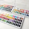 Pintura Artística Juego de Pinturas de Acuarela Sólida para Niños Juego de Pinturas de Acuarela Sólida Perlada de 36/48/72 Colores