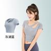 Top de Ropa de Yoga de Hombro Inclinado Top de Sensación de Alta Gama con Almohadilla en el Pecho Camiseta Ropa de Fitness para Correr Secado Rápido Ajustado Manga Corta Deportiva