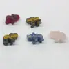 Adornos de Elefante Tallados a Mano en Cristal de Jade Natural, Tallas Originales en Piedra, Regalos, Coleccionables, Mayoreo