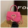 Estilo Extranjero Color Sólido Estilo Chanel Alta Textura Diseño Nicho Tendencia Bolso Cuadrado Pequeño Combinable Bolso de Mujer Bolso Cruzado Bolso de Mano de Alta Gama