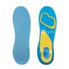 Palmilha de gel azul e amarelo transfronteiriça espessada absorção de choque esportes absorvente de suor antiderrapante antidesgaste pé pode ser cortado masculino e feminino TPE almofada completa