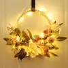 Guirnalda Decorativa de Flores Artificiales y Cuentas de Madera Transfronteriza Anillo de Cuentas Maria para Ventana de Sala de Estar Escandinava Pasillo de Boda Pared