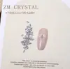 Zm Zircón Nuevo Súper Brillante Fondo Plano 1.5X3 Marquisa Pedrería para Uñas Mini Colorida de Forma Irregular para Decoración de Uñas