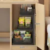Escritorio de dormitorio con almacenamiento profundo, almacenamiento para torre de computadora, estantería de múltiples niveles para una utilización eficiente del espacio