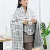 Manta Chal Suave de Oficina Clase A, Manta Gruesa de Franela, Manta Perezosa de Otoño e Invierno, Manta para Siesta, Multifuncional y Cálida