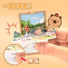 Livro dobrável Criativo 3D Tridimensional da Grande Muralha Pingente da Praça Tiananmen de Pequim Livro Explosivo Mini Taishan com Chaveiro