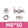 Tornillo y Tuerca Combinación de Dos Piezas para Máquina de Mascarillas y Luminarias, Acero Inoxidable 304 Tornillo y Tuerca