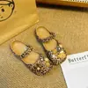 Zapatos de ballet con estampado de lunares estilo Ins, leopardo KT, accesorios para DIY, dijes de zapatos de moda y versátiles, hebillas decorativas para zapatos con agujeros